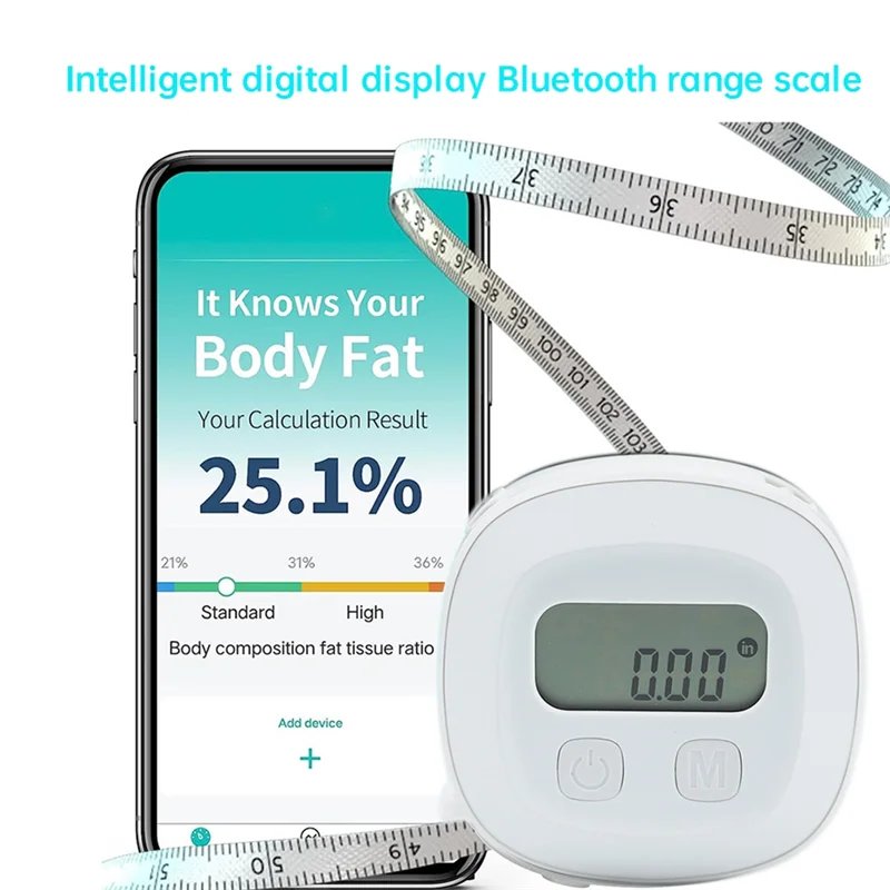 ABNO-Smart Tape Measure Body With LED HD Display Auto-Retract For Unlimited Users For Waist/HIPS/Arms
ABNO-Smart Tape Measure Body With LED HD Display Auto-Retract For Unlimited Users For Waist/HIPS/Arms