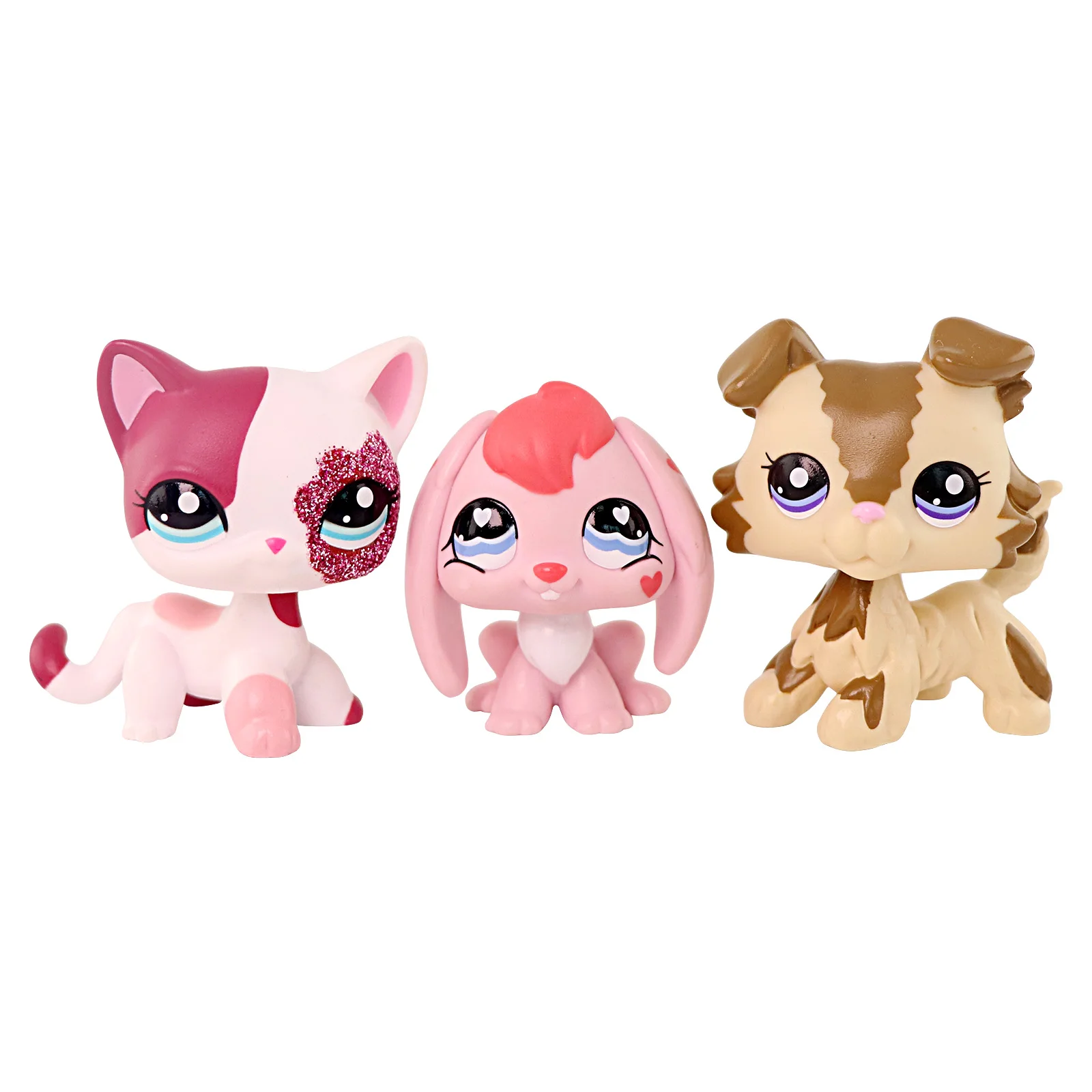 3 Pcs Minilpsshop Bobble Head Toys Color Blocking Shorthiar Cat #2291 Rabbit #557 Collie #2210 And Accessories Kids Gift for lps
3 Pcs Minilpsshop Bobble Head Toys Color Blocking Shorthiar Cat #2291 Rabbit #557 Collie #2210 And Accessories Kids Gift for lps