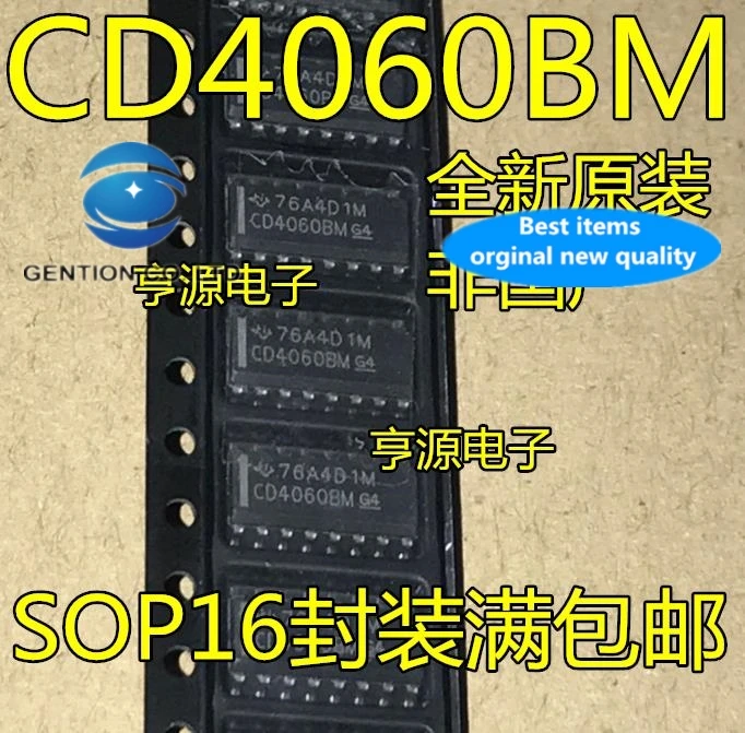 10 шт. CD4060BM CD4060 CD4060BM96 SOP16 логический чип бинарного счетчика в наличии 100% новый и оригинальный
10 шт. CD4060BM CD4060 CD4060BM96 SOP16 логический чип бинарного счетчика в наличии 100% новый и оригинальный