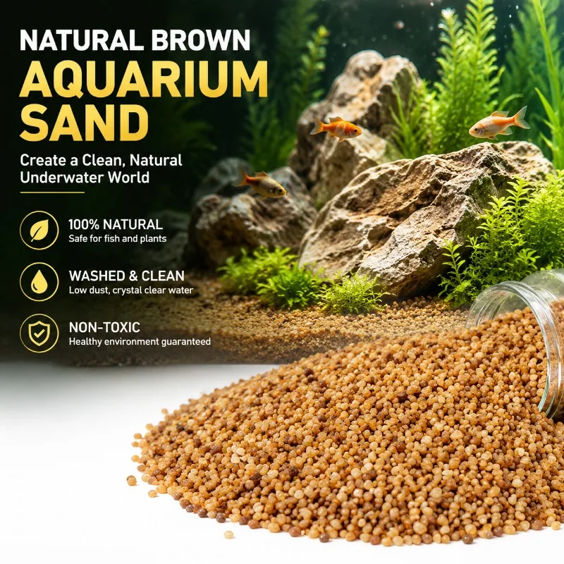 Rinse-free Fish Tank Base Sand Scenery Rainforest Gravel Amazon Brown Sand Stream Pebble Cosmetic Volcanic Stone Aquarium Bottom
Rinse-free Fish Tank Base Sand Scenery Rainforest Gravel Amazon Brown Sand Stream Pebble Cosmetic Volcanic Stone Aquarium Bottom