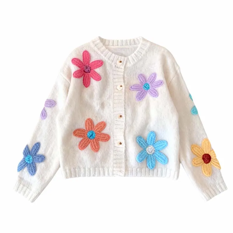 Модный женский вязаный кардиган с цветочным узором, повседневный, с длинным рукавом, для осени и зимы
Модный женский вязаный кардиган с цветочным узором, повседневный, с длинным рукавом, для осени и зимы