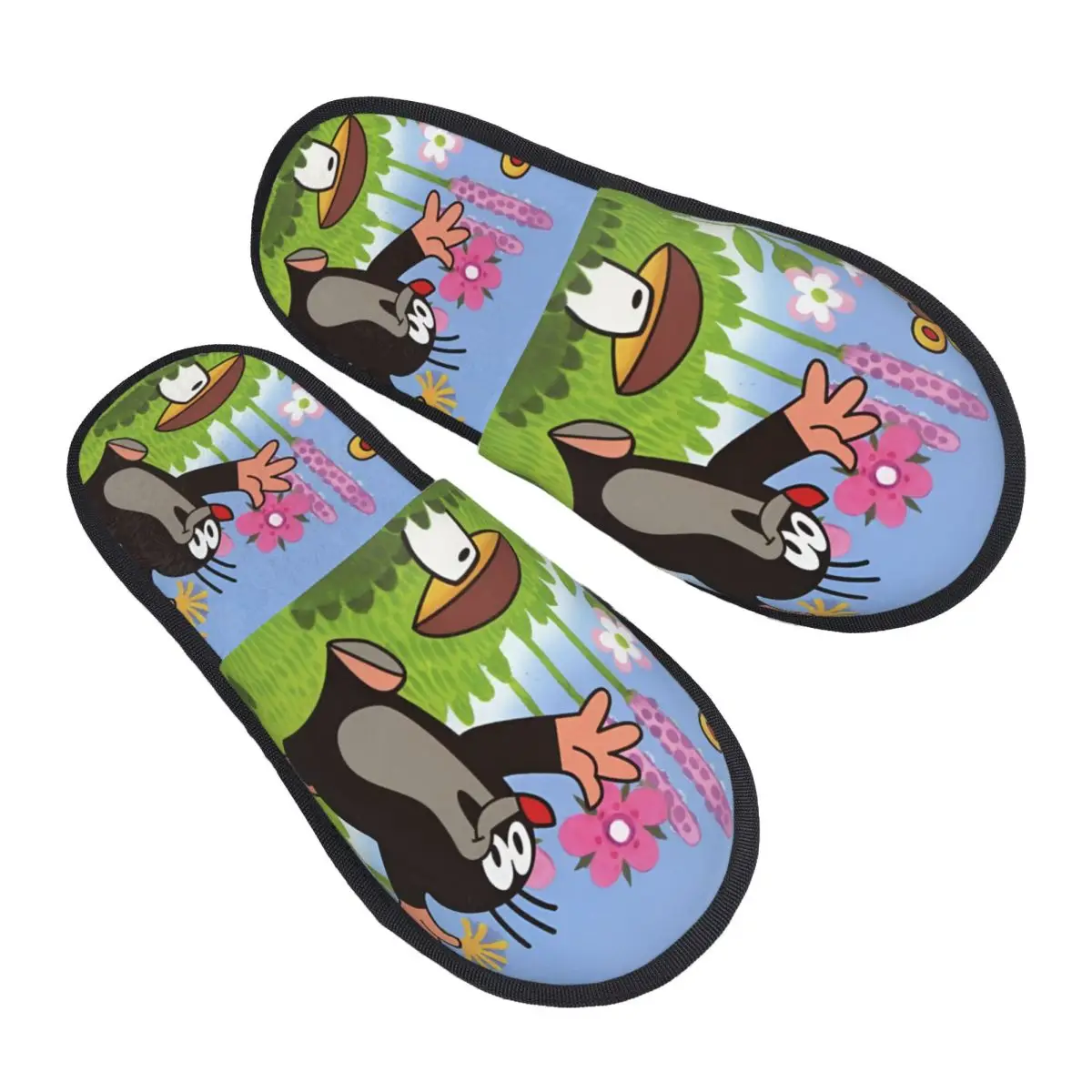 Изготовленные на заказ домашние тапочки из мягкой пены с эффектом памяти, женские уютные теплые тапочки с героями мультфильмов Krtek на нескользящей подошве
Изготовленные на заказ домашние тапочки из мягкой пены с эффектом памяти, женские уютные теплые тапочки с героями мультфильмов Krtek на нескользящей подошве