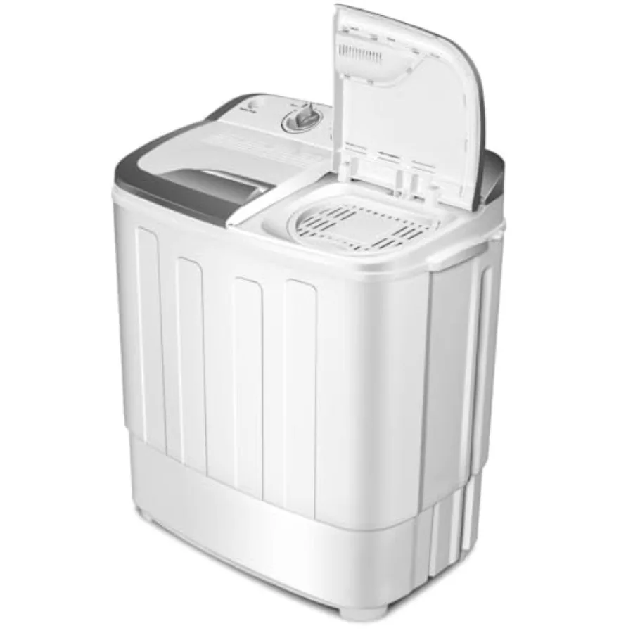 Portable Washing Machine 13lbs Ccity Twin Tub Mini Washer and Dryer Combo for rtments Dorms RVs Grey and White
Portable Washing Machine 13lbs Ccity Twin Tub Mini Washer and Dryer Combo for rtments Dorms RVs Grey and White