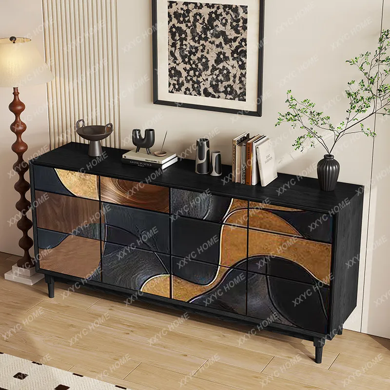 Creative retro solid wood shoe cabinet living room dining side locker
Creative retro solid wood shoe cabinet living room dining side locker