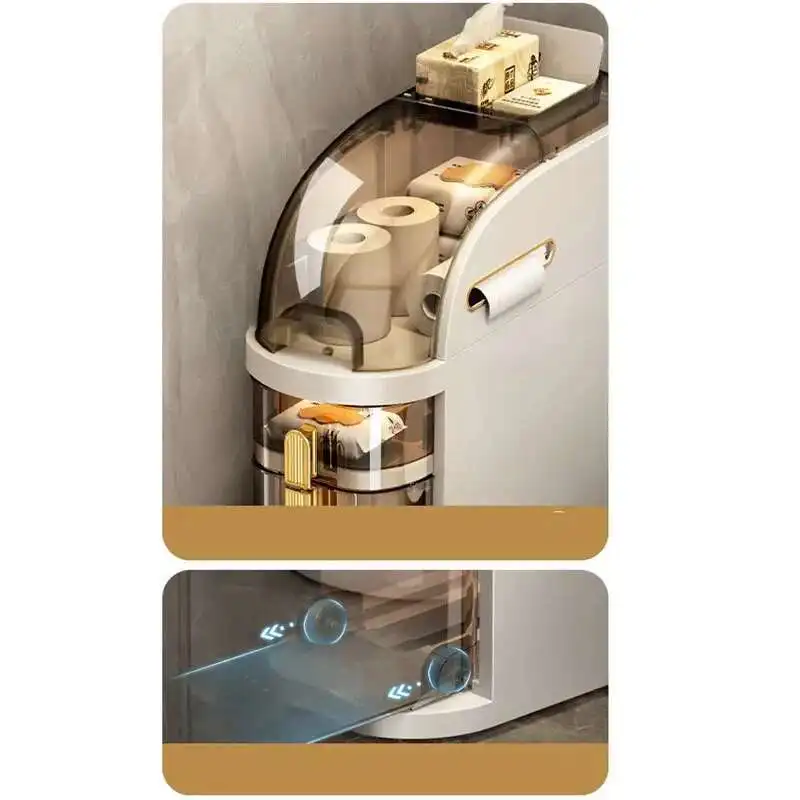 Bathroom Storage Cabinet Installation Free Toilet side Cabinet Floor Narrow Cabinet Bathroom Organizer with Waterproof Cover Z
Bathroom Storage Cabinet Installation Free Toilet side Cabinet Floor Narrow Cabinet Bathroom Organizer with Waterproof Cover Z