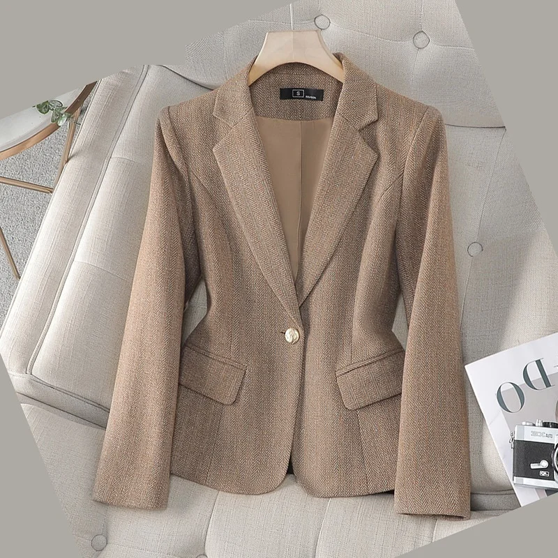 Women Gray Stripe Formal Blazer 2025 New Long Sleeve Single Breasted Business Jacket Coat Ladies Office Blazers Outerwear S-4XL
Women Gray Stripe Formal Blazer 2025 New Long Sleeve Single Breasted Business Jacket Coat Ladies Office Blazers Outerwear S-4XL