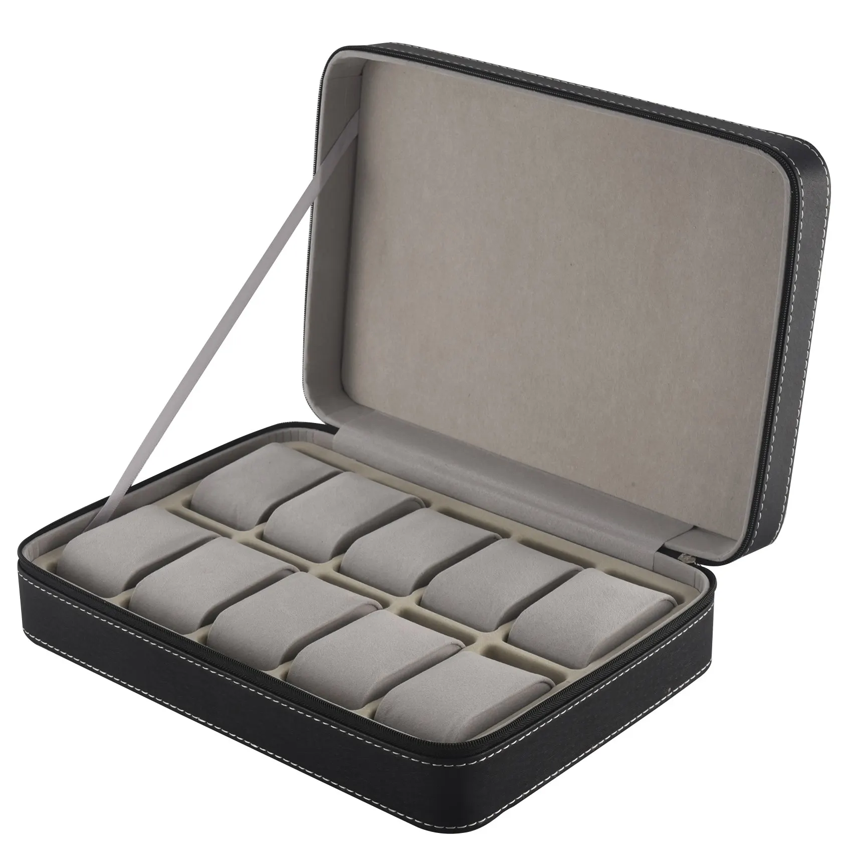 HOT!Portable Watch Box Organizer PU Leather Casket with Zipper Classic Style 10 Grids Multi-Functional Bracelet Display Case
HOT!Portable Watch Box Organizer PU Leather Casket with Zipper Classic Style 10 Grids Multi-Functional Bracelet Display Case