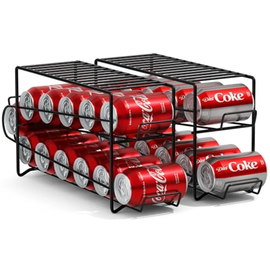 Soda Can Dispenser Rack Beverage Organizer for Refrigerator, Holds 12 Standard 12oz Cans
Soda Can Dispenser Rack Beverage Organizer for Refrigerator, Holds 12 Standard 12oz Cans