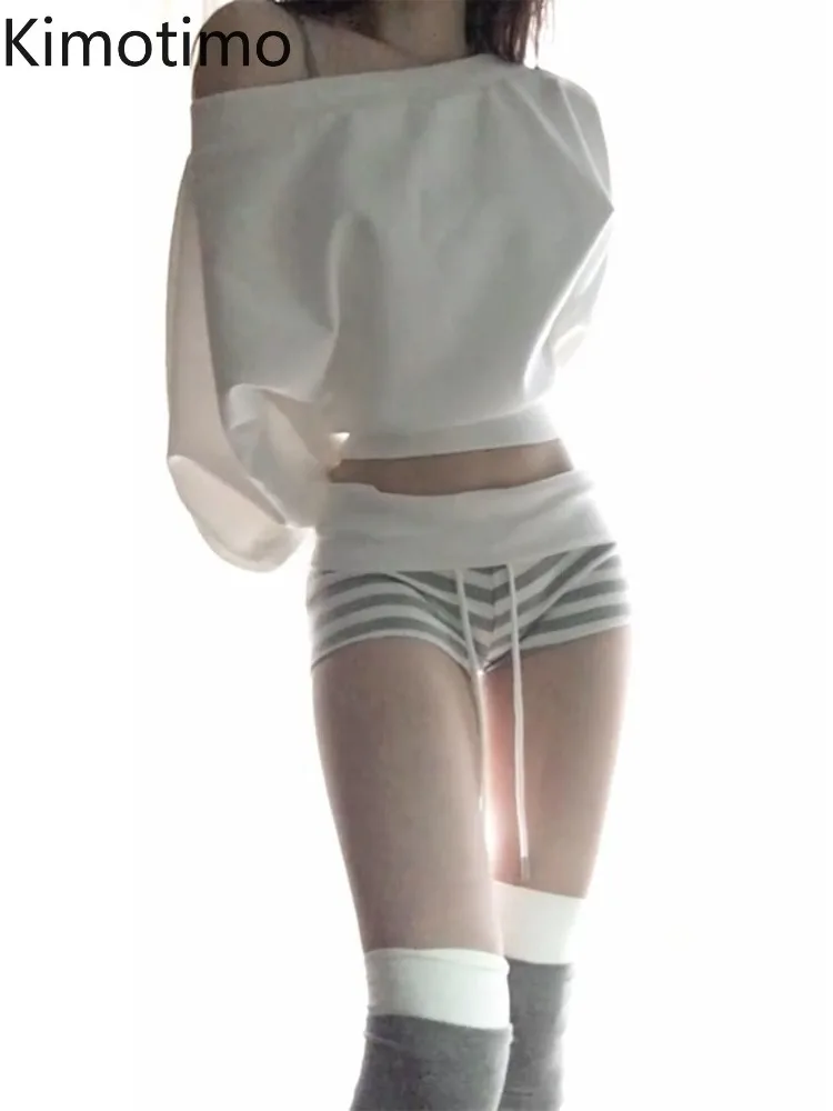 Kimotimo Gray Striped Shorts Women Summer New Outerwear Casual Sports High Waist Slim Fit Pants Retro Spicy Girl Y2k Streetwear
Kimotimo Gray Striped Shorts Women Summer New Outerwear Casual Sports High Waist Slim Fit Pants Retro Spicy Girl Y2k Streetwear