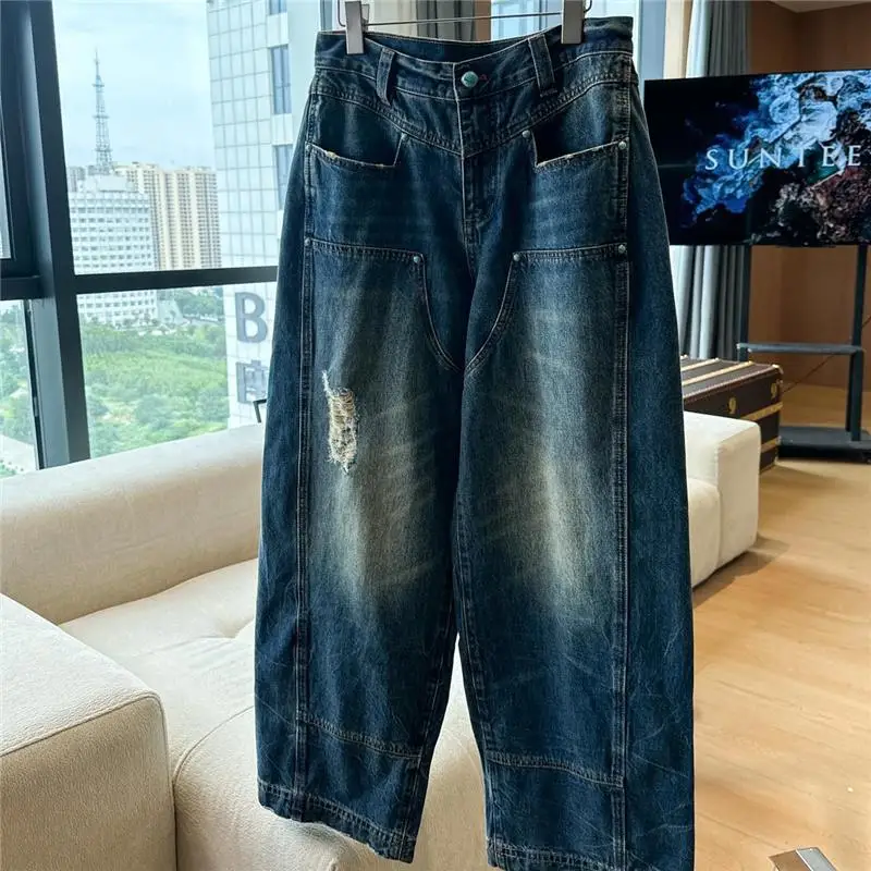 2024 New Sle een Turquoise Rivet B0 Waed Destruction Workwear Long Pants Denim Jeans High Waist Zipper Fly Daily Use
2024 New Sle een Turquoise Rivet B0 Waed Destruction Workwear Long Pants Denim Jeans High Waist Zipper Fly Daily Use