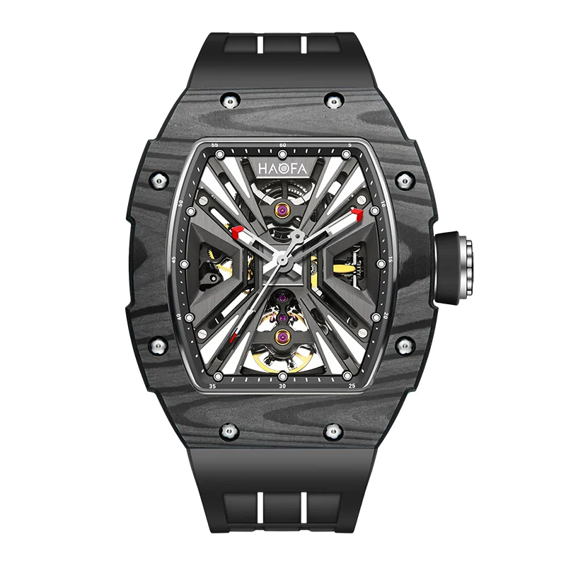 Haofa Skeleton Automatic Mechanical Watch for Men Carbon Fiber Hollow Movement Luminous Wristwatch Luxury Casual Self-wind 1929
Haofa Skeleton Automatic Mechanical Watch for Men Carbon Fiber Hollow Movement Luminous Wristwatch Luxury Casual Self-wind 1929