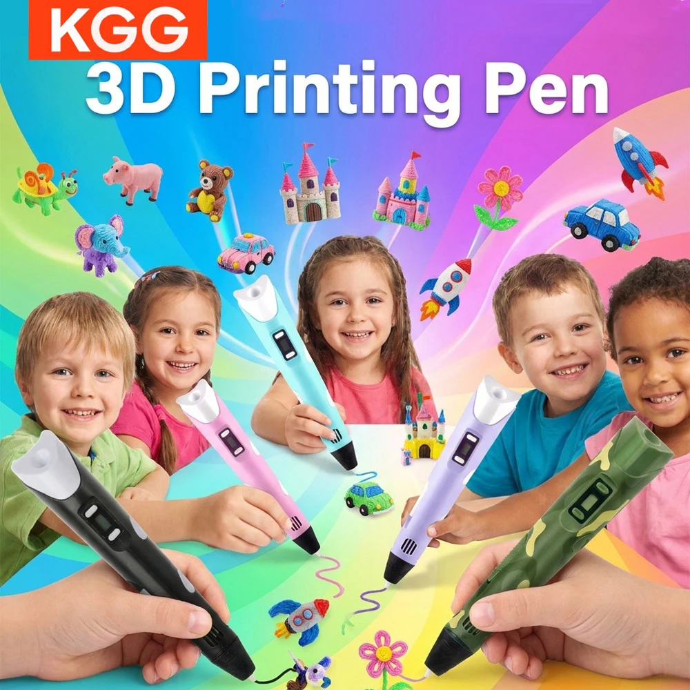 3D Printing Pen With LCD Screen Compatible PLA Filament DIY Drawing Pen Safe Paiting for Children Christmas Birthday Gift.
3D Printing Pen With LCD Screen Compatible PLA Filament DIY Drawing Pen Safe Paiting for Children Christmas Birthday Gift.