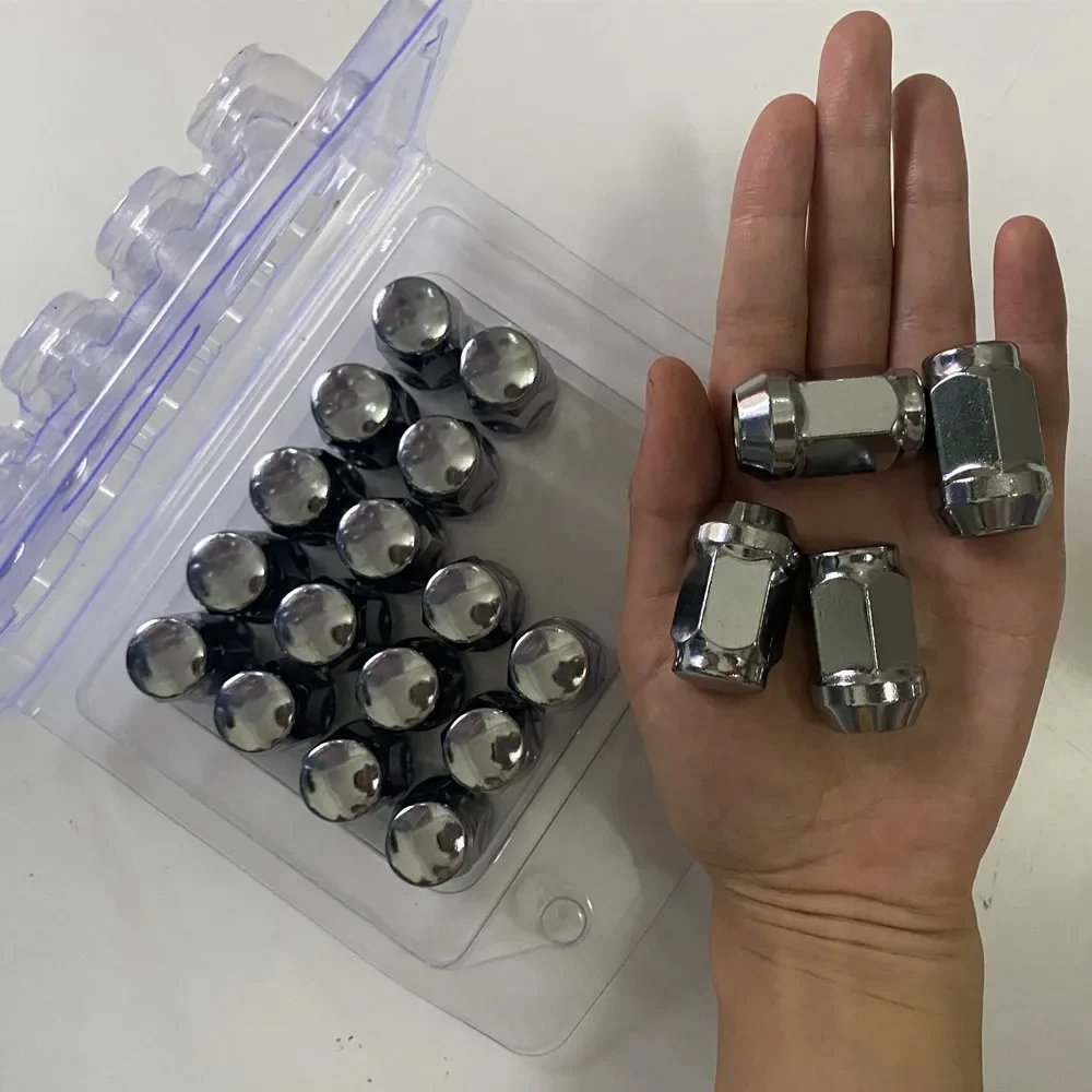 20 pcs sliver wheel lug nut 35mm cone seat lug nuts m12x1.25,m12 x 1.5 ,m14x1.5,1/2-20 19mm Hex 60 Degree Closed End Lug Nut
20 pcs sliver wheel lug nut 35mm cone seat lug nuts m12x1.25,m12 x 1.5 ,m14x1.5,1/2-20 19mm Hex 60 Degree Closed End Lug Nut