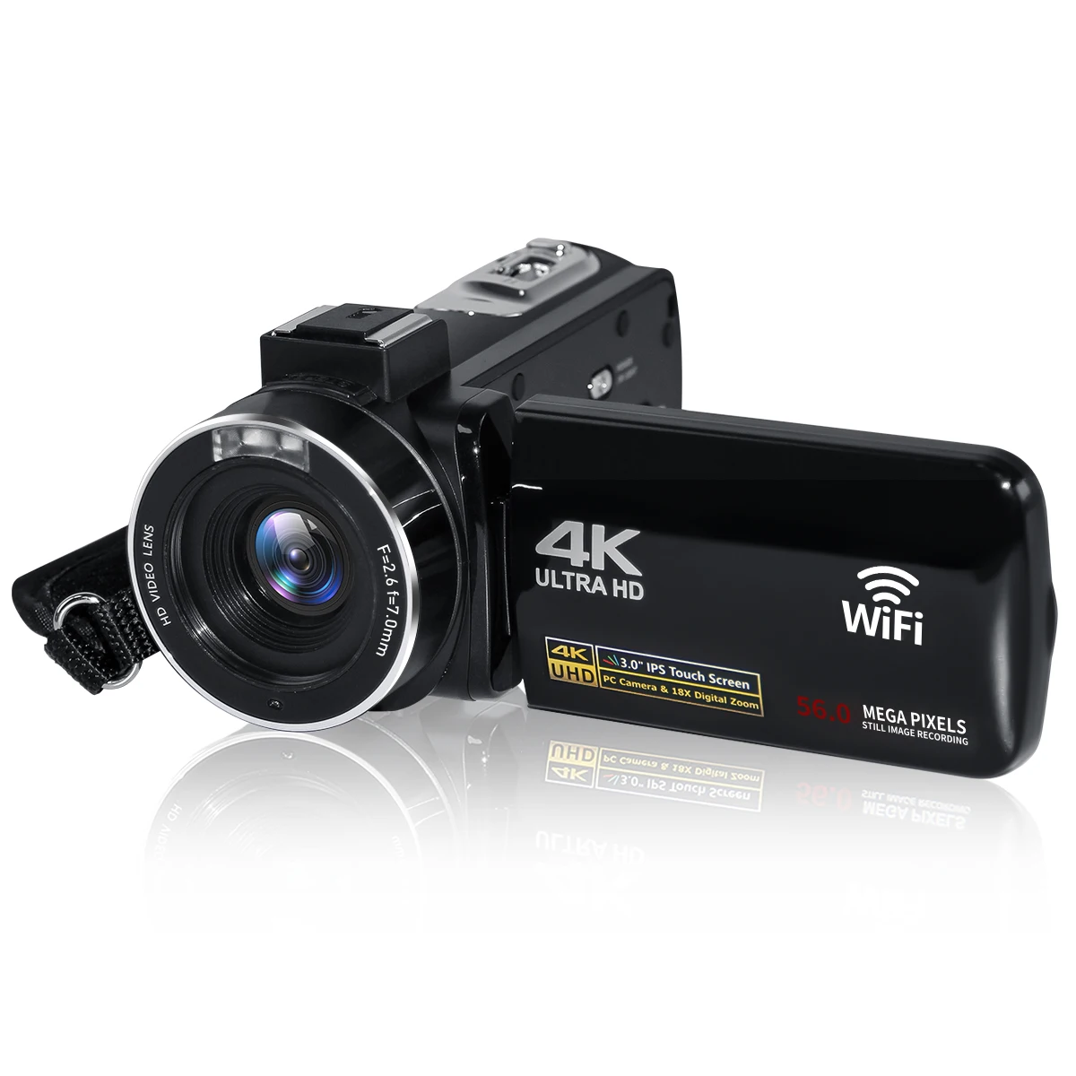 Video Camera Camcorder 4K, 56MP UHD WiFi Vlogging Camera for YouTube Touch Screen DV Camera Recorder
Video Camera Camcorder 4K, 56MP UHD WiFi Vlogging Camera for YouTube Touch Screen DV Camera Recorder