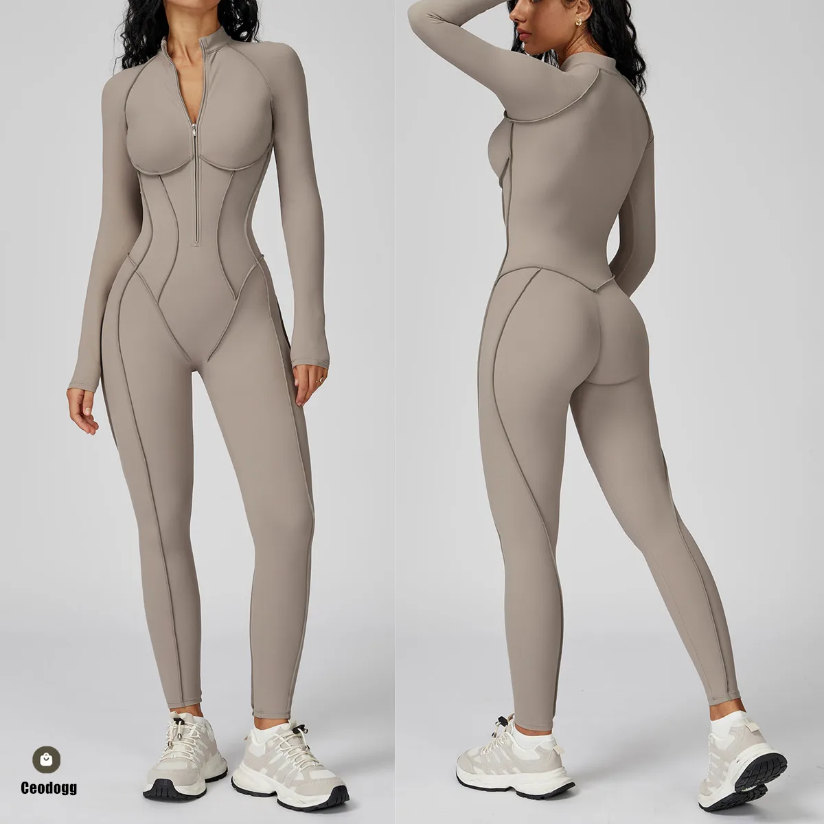 High-intensity Bodysuit Long Sleeve Women Yoga Set Gym Zipper One-piece Jumpsuit Workout Legging Fitness Tights Sportswear XP174
High-intensity Bodysuit Long Sleeve Women Yoga Set Gym Zipper One-piece Jumpsuit Workout Legging Fitness Tights Sportswear XP174