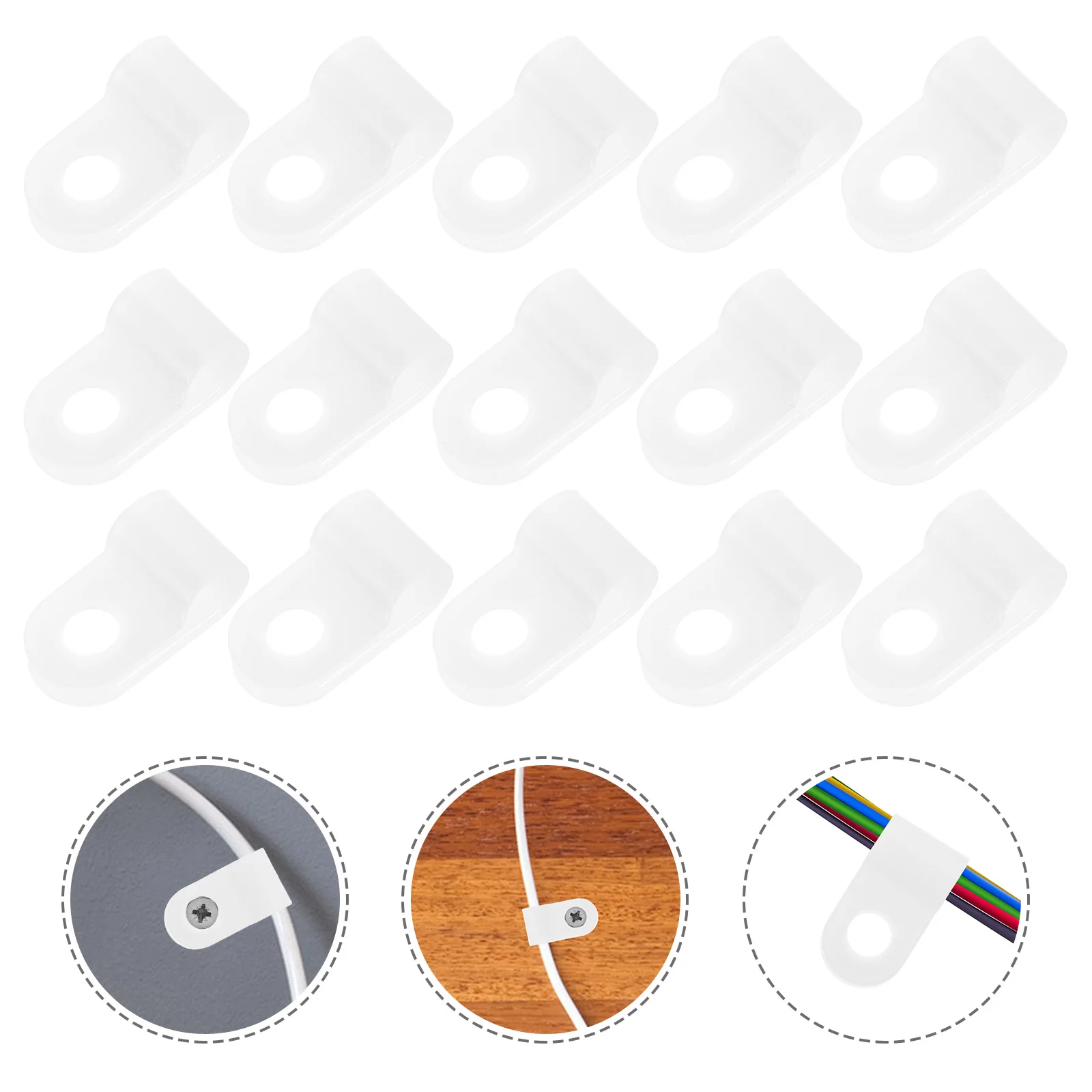100pcs Wire Clamp For Rope Light Mounting 3/16 Inch Telephone Cable Holder Pvc Outdoor Use Cable Clips Cord Organizer Wall Clamp
100pcs Wire Clamp For Rope Light Mounting 3/16 Inch Telephone Cable Holder Pvc Outdoor Use Cable Clips Cord Organizer Wall Clamp