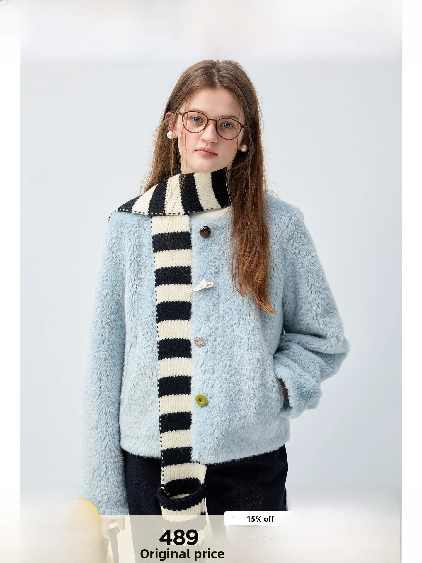 Rui plus Size Women's Short Fur Jacket Lightweight Korean Style Winter Coat for Plump Women Straight Cut Long Sleeve
Rui plus Size Women's Short Fur Jacket Lightweight Korean Style Winter Coat for Plump Women Straight Cut Long Sleeve