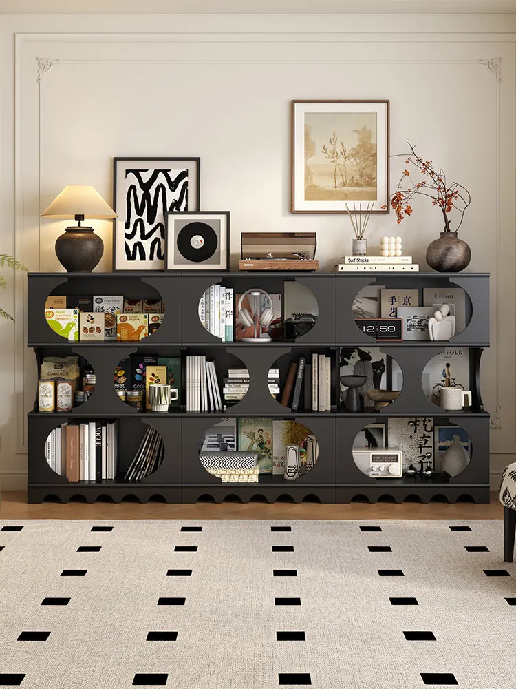 PYJ retro half-wall bookcase living room display medium-ancient solid wood display cabinet
PYJ retro half-wall bookcase living room display medium-ancient solid wood display cabinet