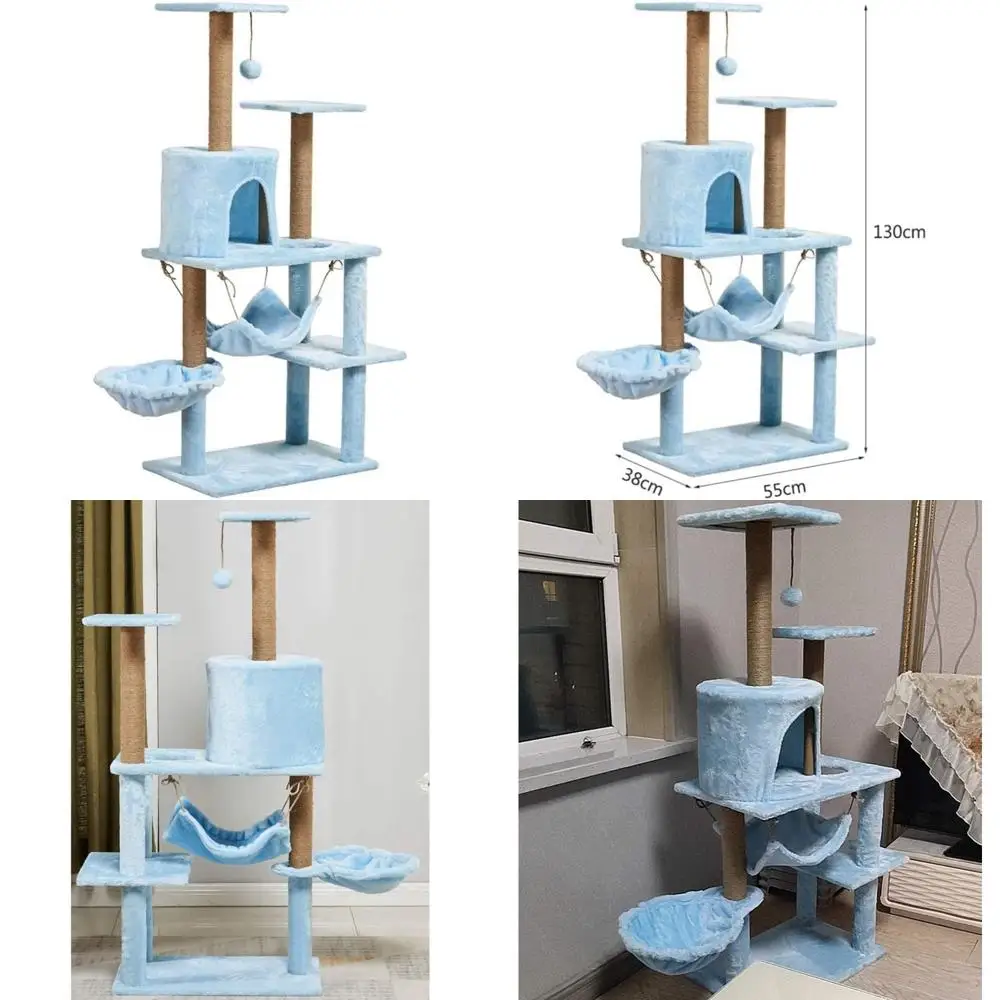 Многоуровневое кошачье дерево Fifty-One дюйм с сизалевыми когтеточками, плюшевыми жердонами, кондоминирование и корзиной
Многоуровневое кошачье дерево Fifty-One дюйм с сизалевыми когтеточками, плюшевыми жердонами, кондоминирование и корзиной