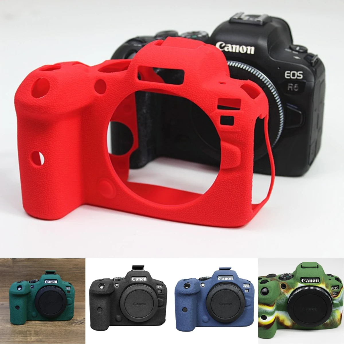 For Canon EOS R6 R6II Mark II 2 Silicone Protective Skin - Dustproof Camera Body Case
For Canon EOS R6 R6II Mark II 2 Silicone Protective Skin - Dustproof Camera Body Case