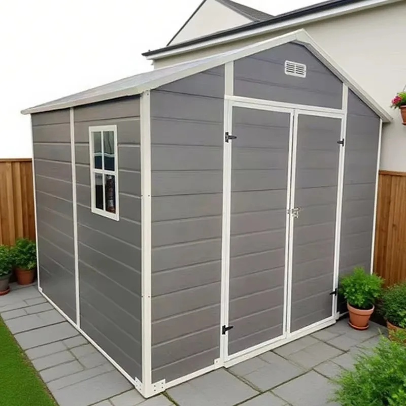 Устойчивый к гниению пластиковый сарай 10x10 футов для хранения на открытом воздухе и декора дома
Устойчивый к гниению пластиковый сарай 10x10 футов для хранения на открытом воздухе и декора дома