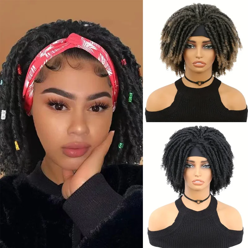Headband Wig for Black Women Afro Curly Bob with Headband Attached Braided Wigs Full Machine Made Wigs Natural Black Hair
Headband Wig for Black Women Afro Curly Bob with Headband Attached Braided Wigs Full Machine Made Wigs Natural Black Hair