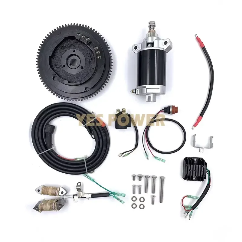 Electrical Start Conversion Kit for 4 Stroke 15HP Outboard Model 66M
Electrical Start Conversion Kit for 4 Stroke 15HP Outboard Model 66M