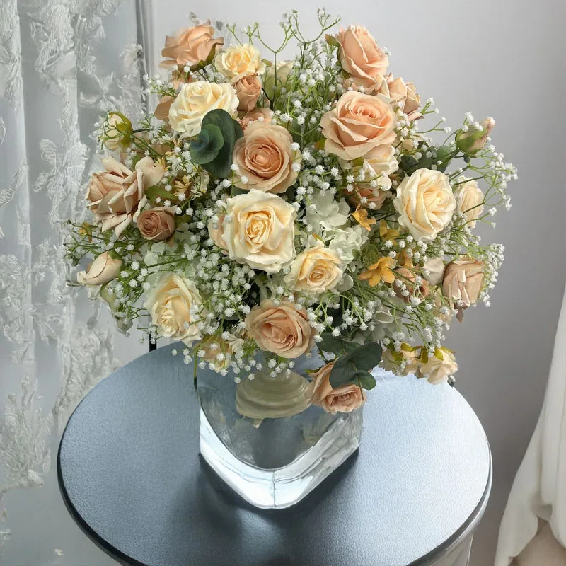 Wedding Table Centerpiece Champagne Artificial Baby's Breath Rose Ball 55Cm Reusable Silk Flower Decoration for Reception
Wedding Table Centerpiece Champagne Artificial Baby's Breath Rose Ball 55Cm Reusable Silk Flower Decoration for Reception