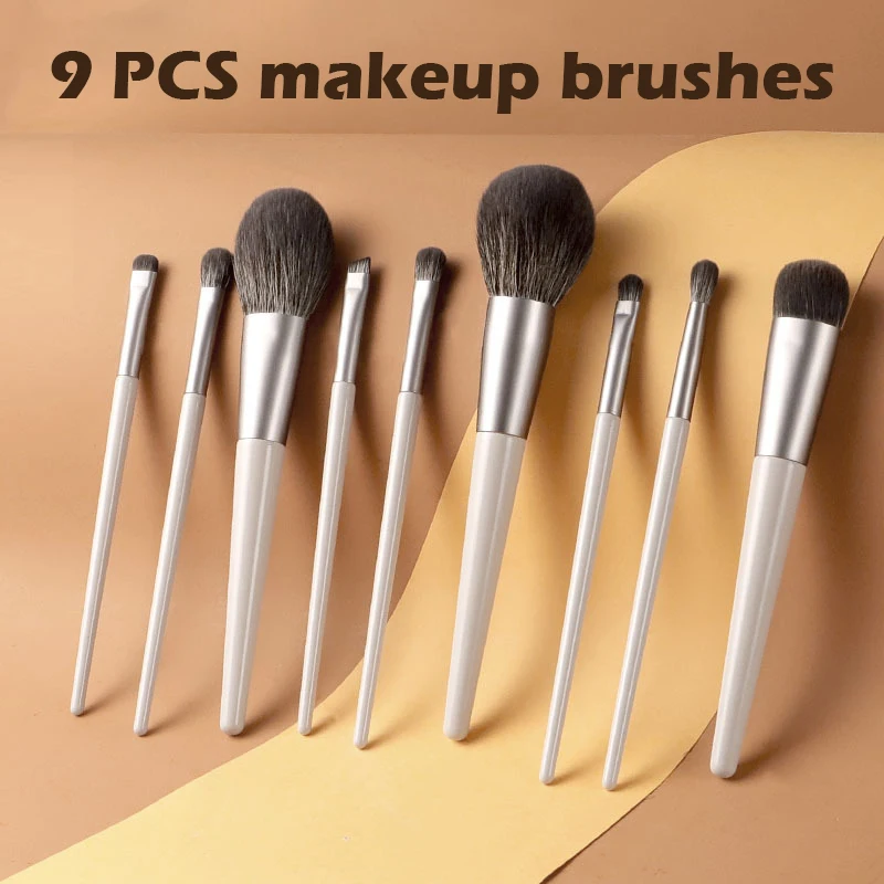 9 Pieces White Makeup Brush Set, Soft Foundation Concealer Eyeshadow Brushes Kit Professional
9 Pieces White Makeup Brush Set, Soft Foundation Concealer Eyeshadow Brushes Kit Professional