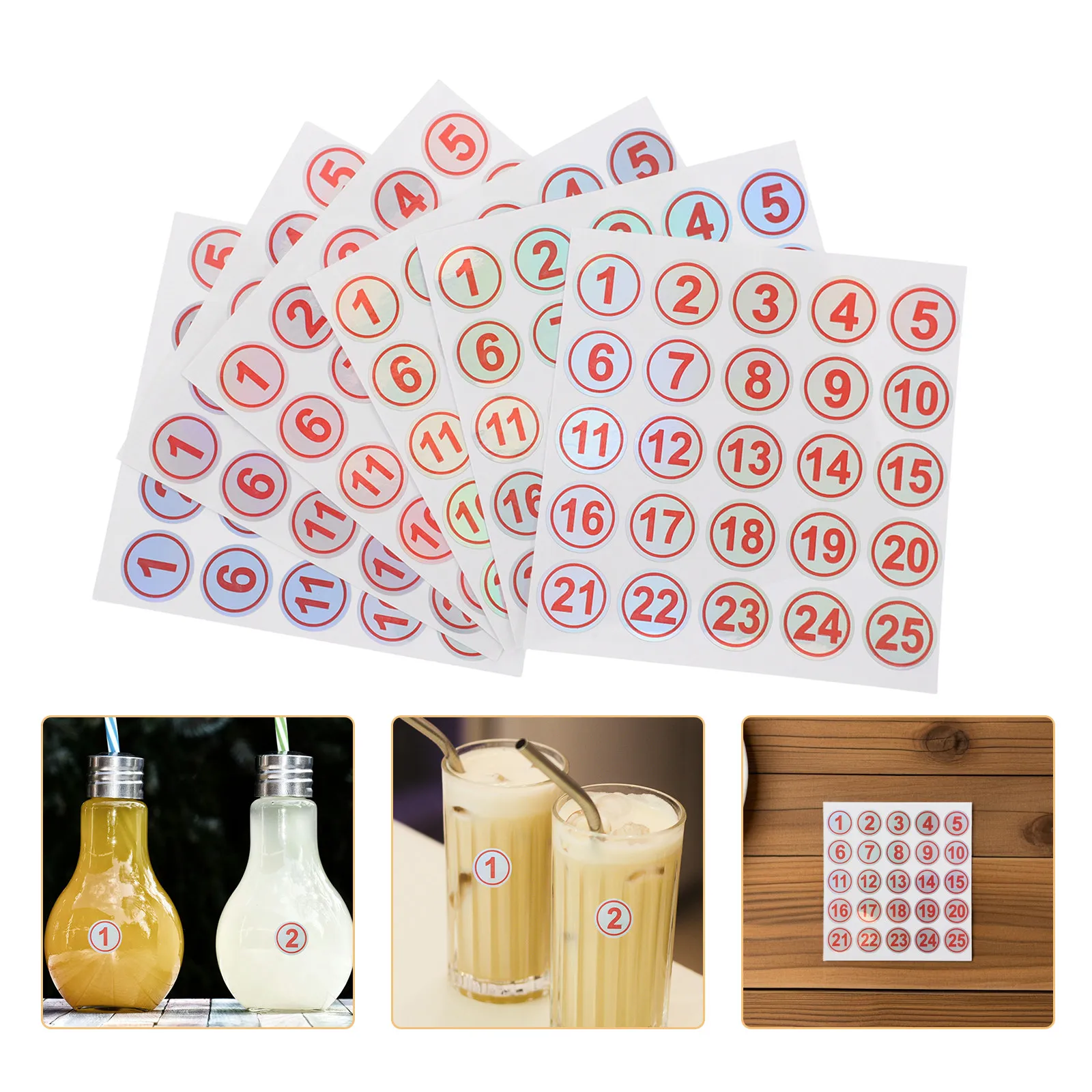 15 Sheets Waterproof Number Stickers 1-25 Self-Adhesive Easy-Apply Red Font Labels for Bottles Cups Containers Office Home Gym
15 Sheets Waterproof Number Stickers 1-25 Self-Adhesive Easy-Apply Red Font Labels for Bottles Cups Containers Office Home Gym