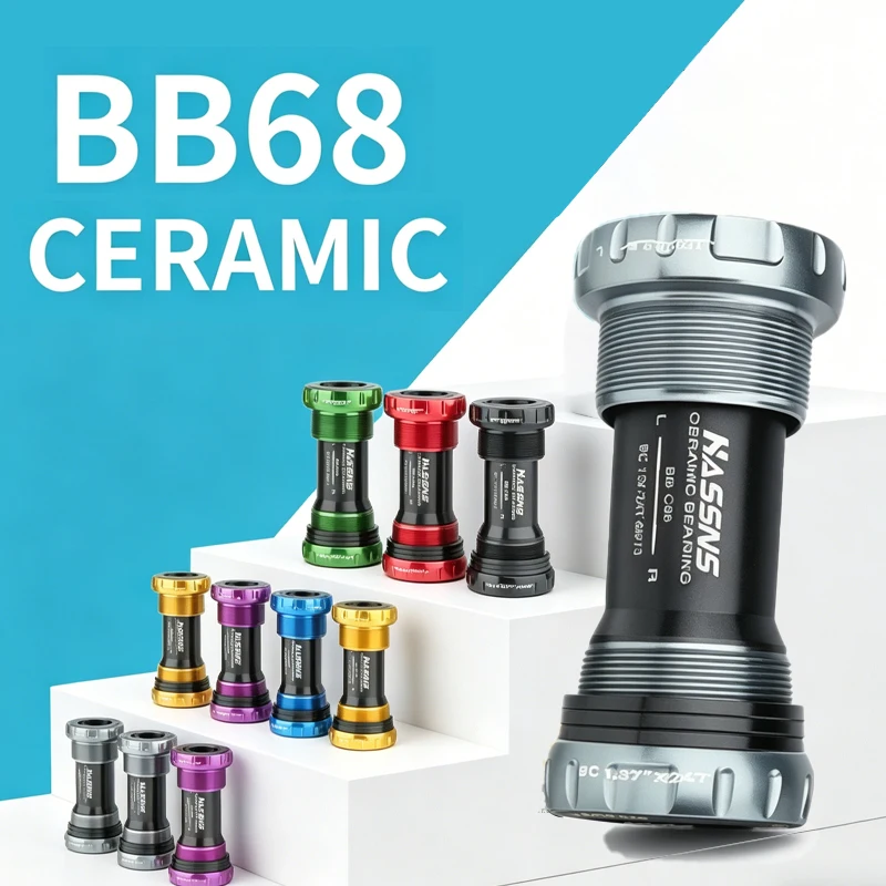 Bsa 68 Ceramic Bottom Bracket 24mm BB68 Threaded Central Movement Bicycle BB 68mm 73mm for Mtb Road Mountain Bike
Bsa 68 Ceramic Bottom Bracket 24mm BB68 Threaded Central Movement Bicycle BB 68mm 73mm for Mtb Road Mountain Bike