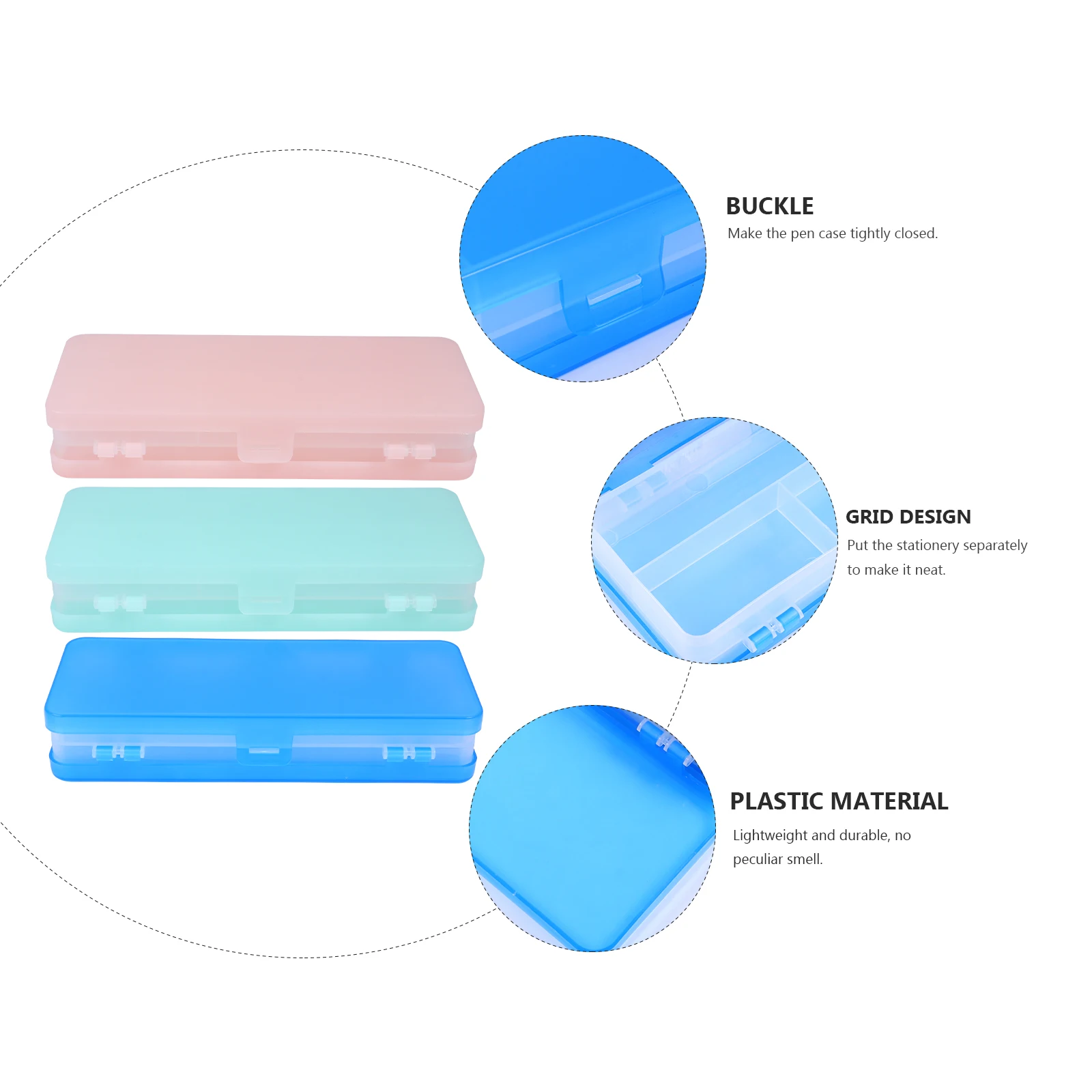 3 Pcs Pencil Case Large Capacity Transparent Double Sided Two-sided Box College Plastic Girls School Boxes for
3 Pcs Pencil Case Large Capacity Transparent Double Sided Two-sided Box College Plastic Girls School Boxes for