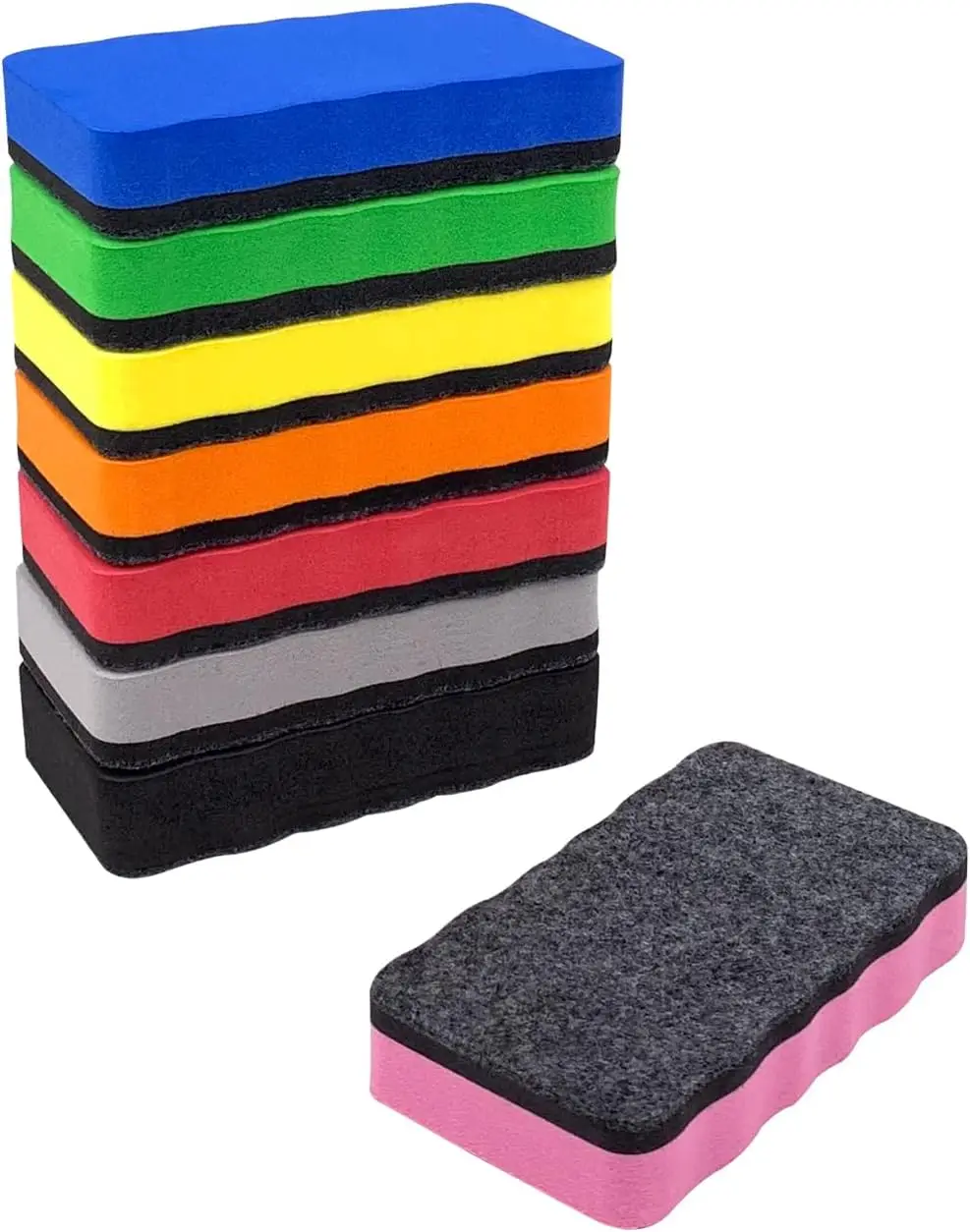 8 Pack Magnetic Dry Erase Erasers for Whiteboard with Felt Bottom, 8 Colors, Office Classroom Home Supplies
8 Pack Magnetic Dry Erase Erasers for Whiteboard with Felt Bottom, 8 Colors, Office Classroom Home Supplies
