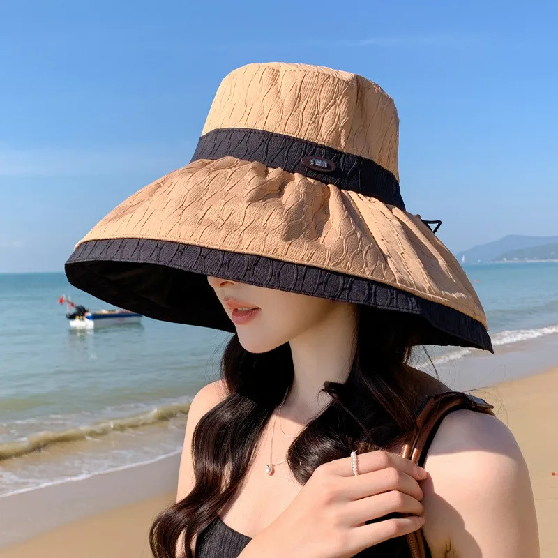 New Summer Sun Hats For Women Foldable Fashion Versatile Sunscreen Beach Hat Camping Fishing Cap Travel Hat Ladies' Party Caps
New Summer Sun Hats For Women Foldable Fashion Versatile Sunscreen Beach Hat Camping Fishing Cap Travel Hat Ladies' Party Caps