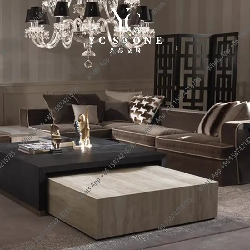 Rt Italian Minimalist Natural Travertine Coffee Table Modern Simplicity High-end Living Room Light Luxury Design Coffee Table
Rt Italian Minimalist Natural Travertine Coffee Table Modern Simplicity High-end Living Room Light Luxury Design Coffee Table