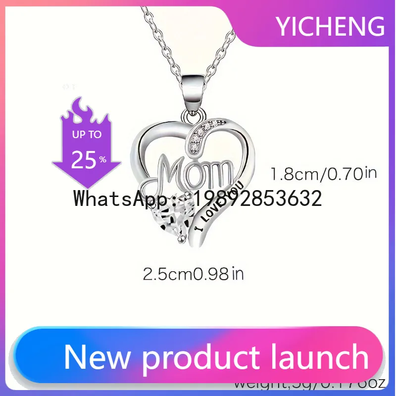 LYY Elegant Style Heart shaped Pendant Necklace Hollow Design Mother's Day Gift Party Suitable for Best Friends Without Box
LYY Elegant Style Heart shaped Pendant Necklace Hollow Design Mother's Day Gift Party Suitable for Best Friends Without Box