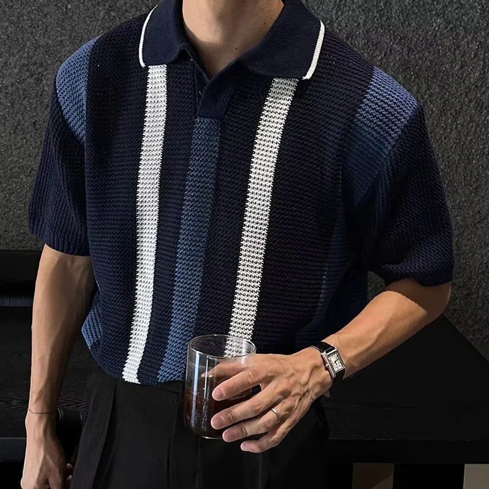 Casual Summer Shirt Contrast Color Striped Casual Hangouts Contrast Color Striped Tee Fashion Beach Vacation Top
Casual Summer Shirt Contrast Color Striped Casual Hangouts Contrast Color Striped Tee Fashion Beach Vacation Top