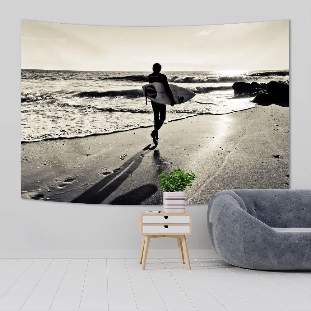 Sunset Ocean Waves Surfers Print Fabric Tapestries Extreme Sports Wall Hanging Cloth Home Decoratives
Sunset Ocean Waves Surfers Print Fabric Tapestries Extreme Sports Wall Hanging Cloth Home Decoratives