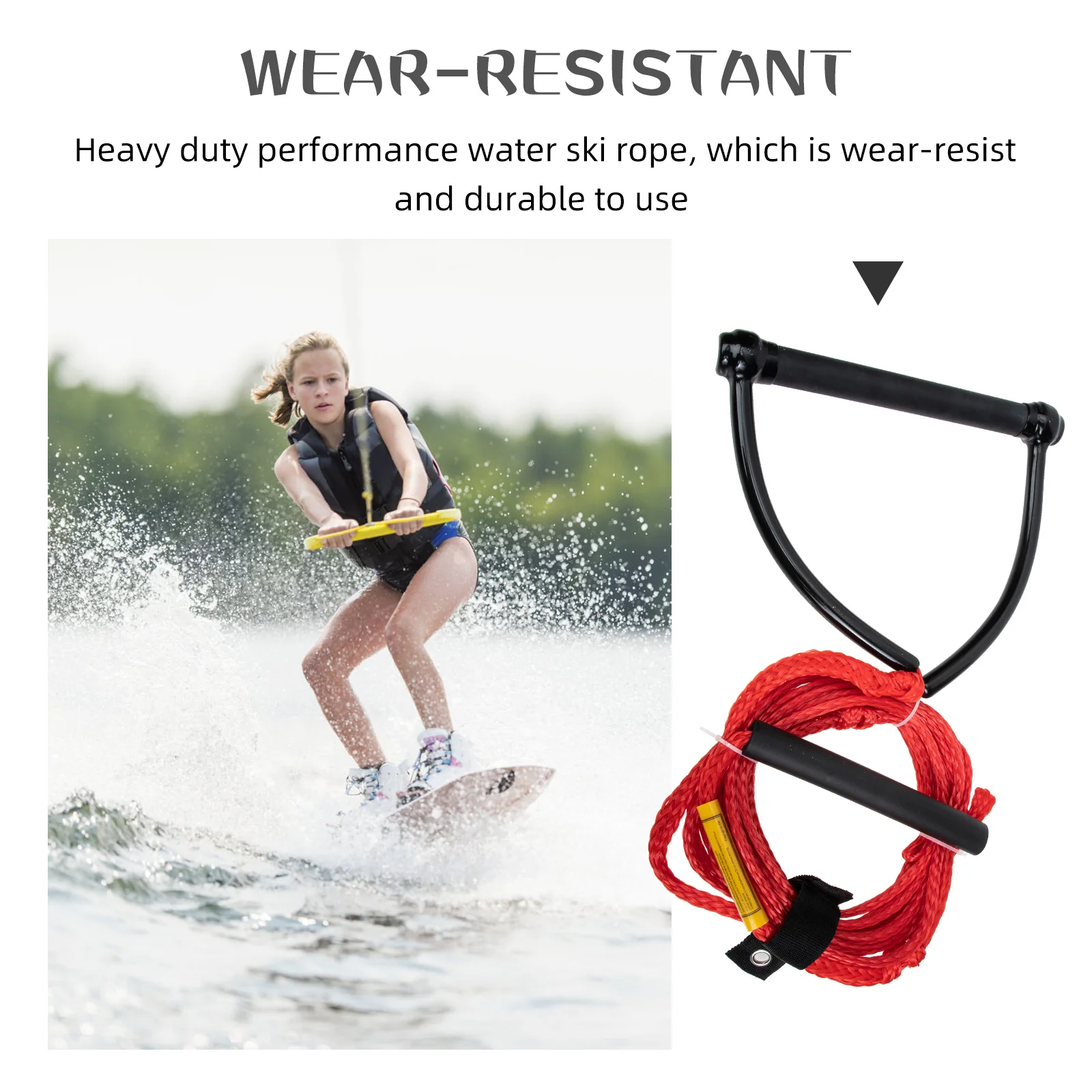 Water Ski Rope Heavy Duty Wear-Resistant Bright Color Handle For Skiing Wakeboarding Knee Boarding Tubing Portable
Water Ski Rope Heavy Duty Wear-Resistant Bright Color Handle For Skiing Wakeboarding Knee Boarding Tubing Portable