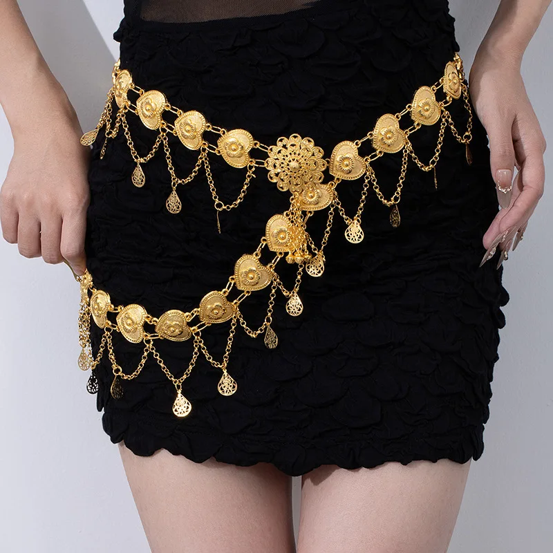 Retro Dai Style Metal Coin Waist Chain Women's Adjustable Dress Waist Seal Butterfly Flower Fringe Belt Beach Party
Retro Dai Style Metal Coin Waist Chain Women's Adjustable Dress Waist Seal Butterfly Flower Fringe Belt Beach Party