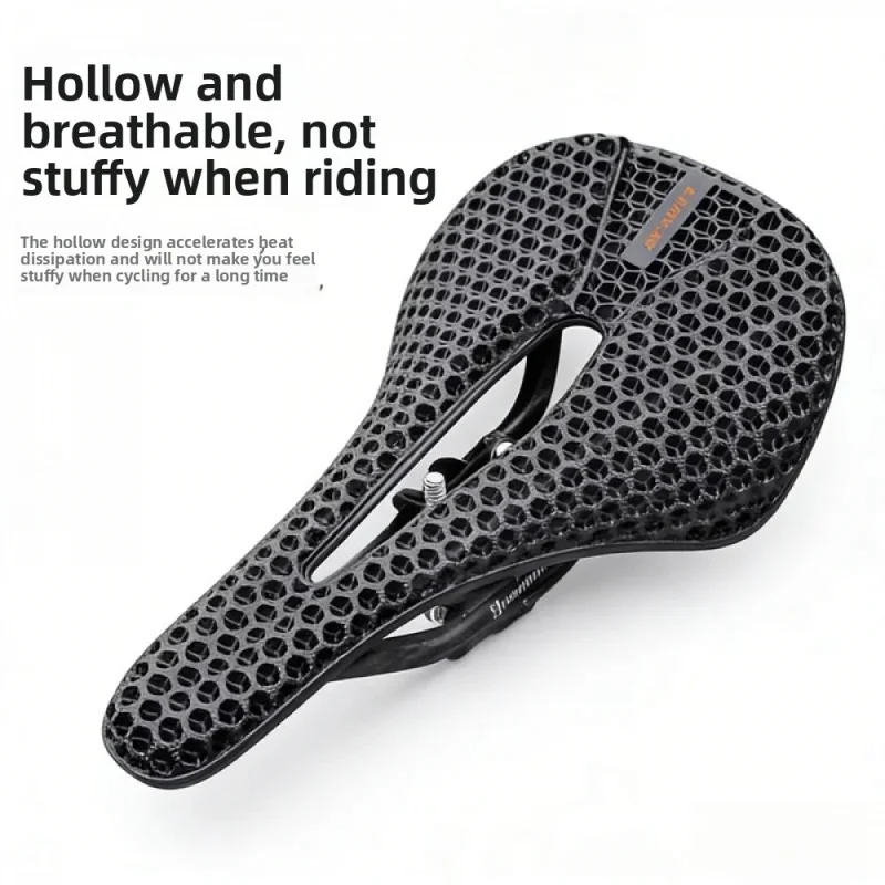 Ultralight 162g Carbon Fiber 3D Printed Mountain Bike Saddle Hollow Breathable Road Bike Seat Cycling Cushion Carbon Rails
Ultralight 162g Carbon Fiber 3D Printed Mountain Bike Saddle Hollow Breathable Road Bike Seat Cycling Cushion Carbon Rails