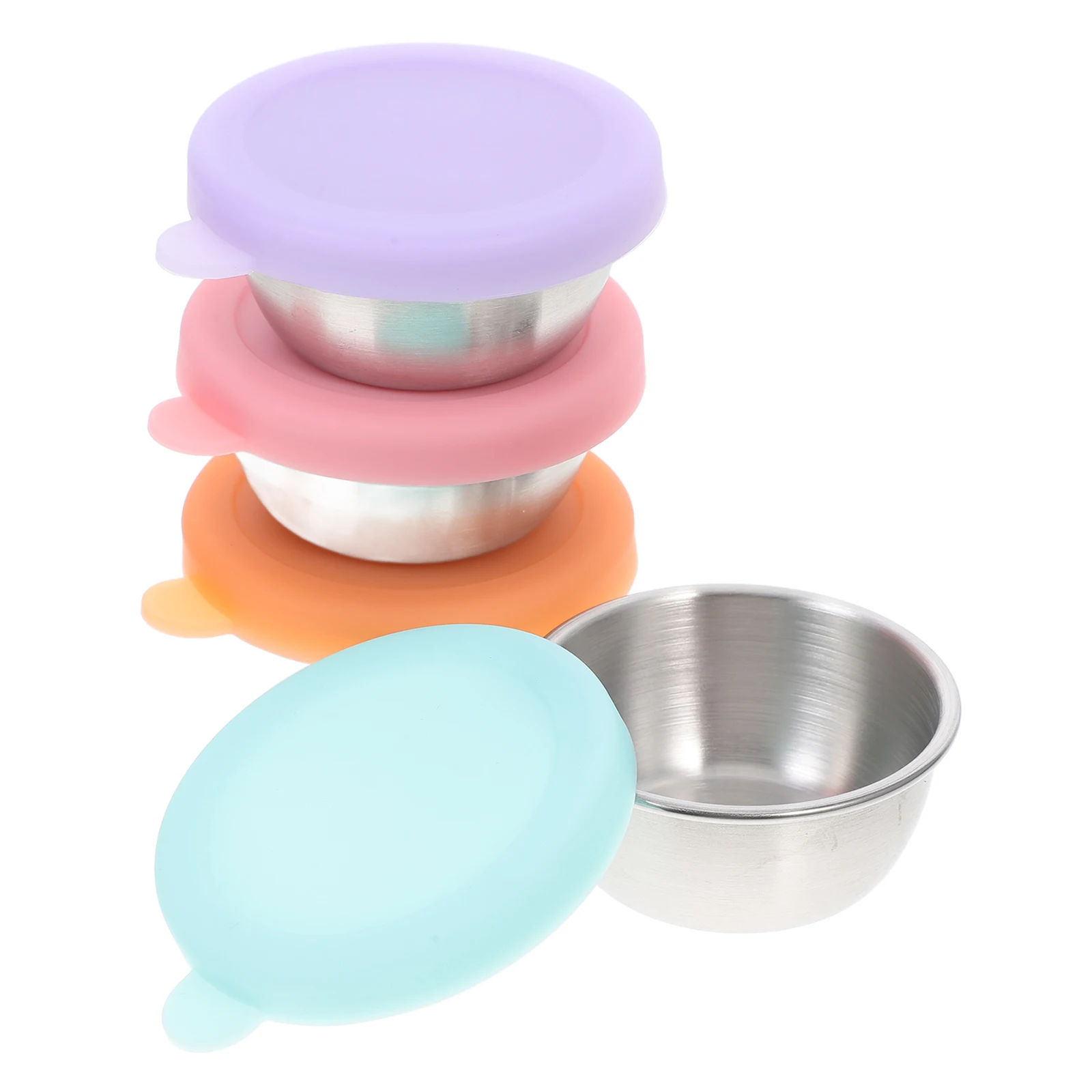 4pcs Reusable Sauce Containers Cups 50ml Stainless Steel Silicone Lids Reusable Containers for Home Restaurants
4pcs Reusable Sauce Containers Cups 50ml Stainless Steel Silicone Lids Reusable Containers for Home Restaurants