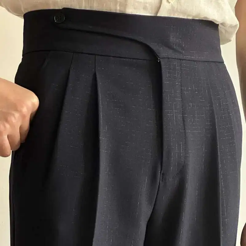 Formal Pants Summer Men Dress Pants Slim Fit Gray Pantalones Hombre Men's Social Shorts Masculina High Waist Pants Man
Formal Pants Summer Men Dress Pants Slim Fit Gray Pantalones Hombre Men's Social Shorts Masculina High Waist Pants Man