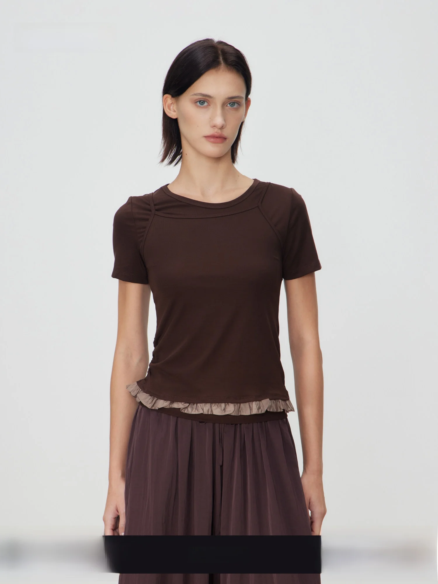 KIP MERCI Spring Summer Design Korean Style Short Sleeve Women's Top Bottom Set Simple Splicing Flower Bud Matching Outfit
KIP MERCI Spring Summer Design Korean Style Short Sleeve Women's Top Bottom Set Simple Splicing Flower Bud Matching Outfit