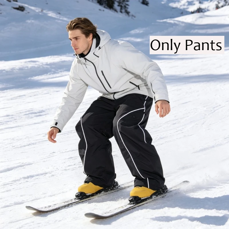 2026 Unisex New Solid Color Loose Style Baggy Reflective Stripe Snowboarding Pants Men Ski Warm Winter Waterproof Outdoors
2026 Unisex New Solid Color Loose Style Baggy Reflective Stripe Snowboarding Pants Men Ski Warm Winter Waterproof Outdoors