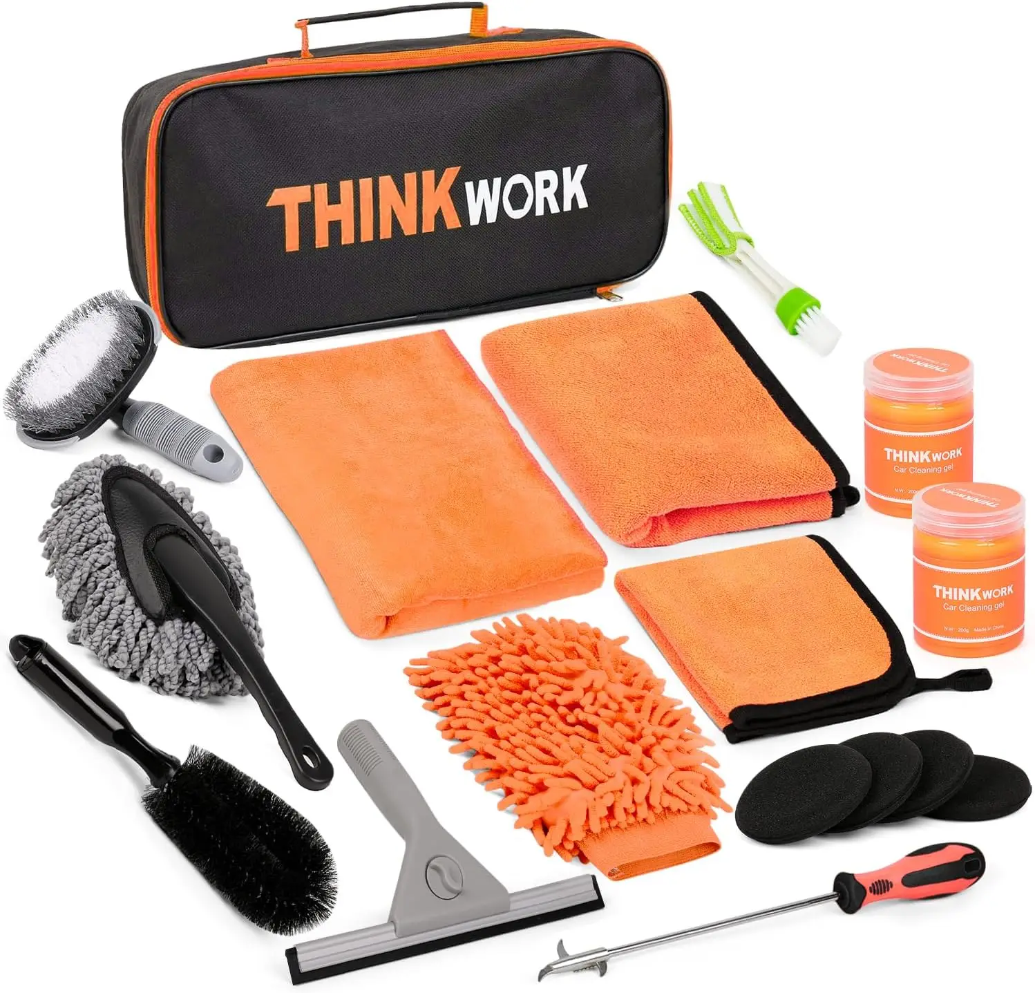Complete Car Washing Kit for Cars, Trucks, SUVs - 17-Piece Set for Easy Vehicle Cleaning and Detailing
Complete Car Washing Kit for Cars, Trucks, SUVs - 17-Piece Set for Easy Vehicle Cleaning and Detailing