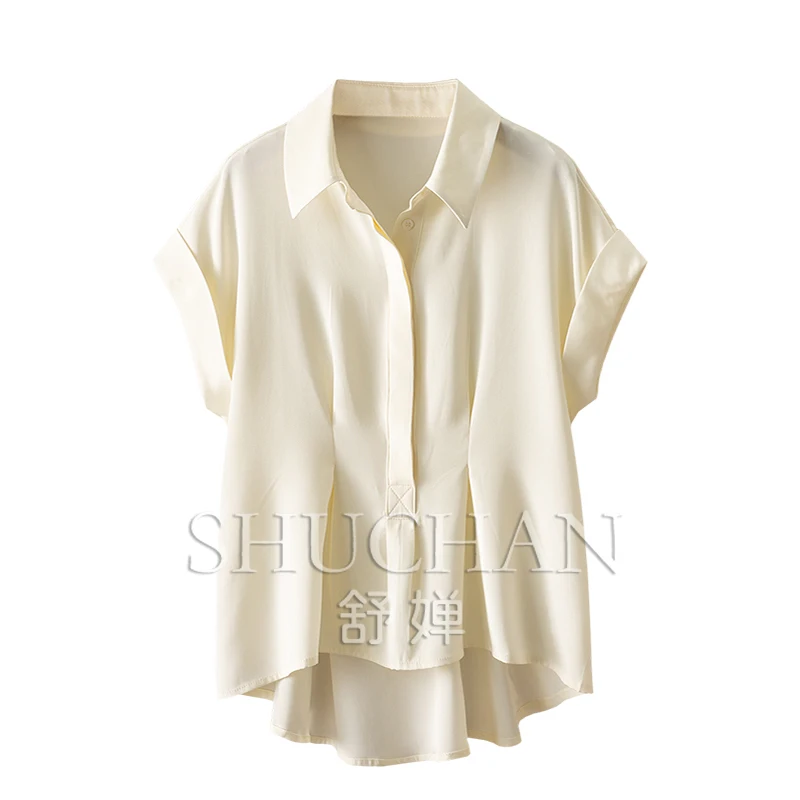 Новая роскошная и элегантная шелковая эластичная сумка из плотного крепа с французским темпераментом на талии, женская рубашка 48C1 
Новая роскошная и элегантная шелковая эластичная сумка из плотного крепа с французским темпераментом на талии, женская рубашка 48C1