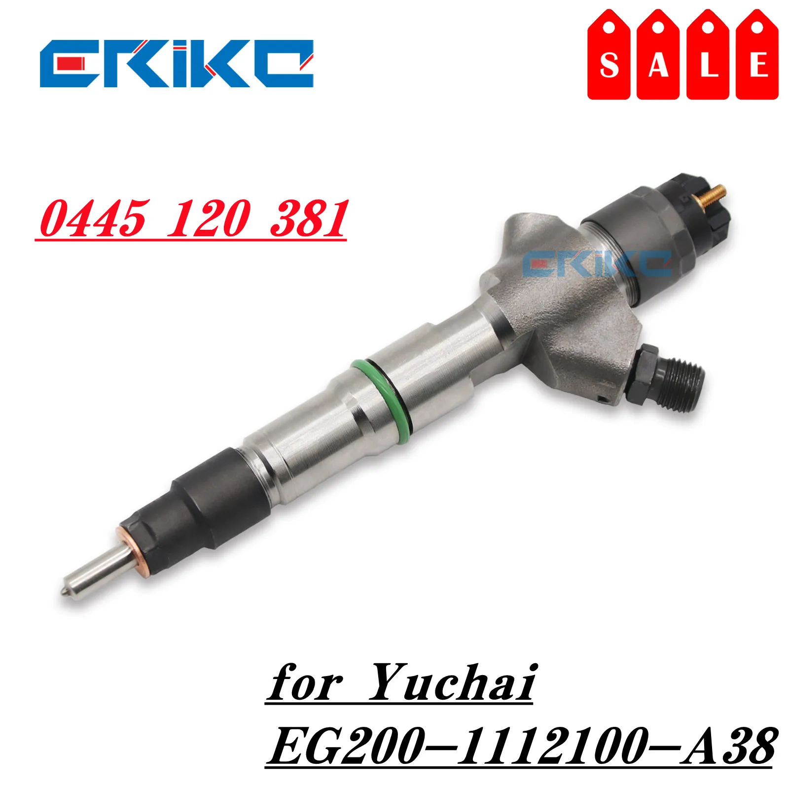 0445120381 Common Rail Injector 0 445 120 381 Nozzle Injector 0445 120 381 for Yuchai EG200-1112100-A38 / EG2001112100A38
0445120381 Common Rail Injector 0 445 120 381 Nozzle Injector 0445 120 381 for Yuchai EG200-1112100-A38 / EG2001112100A38