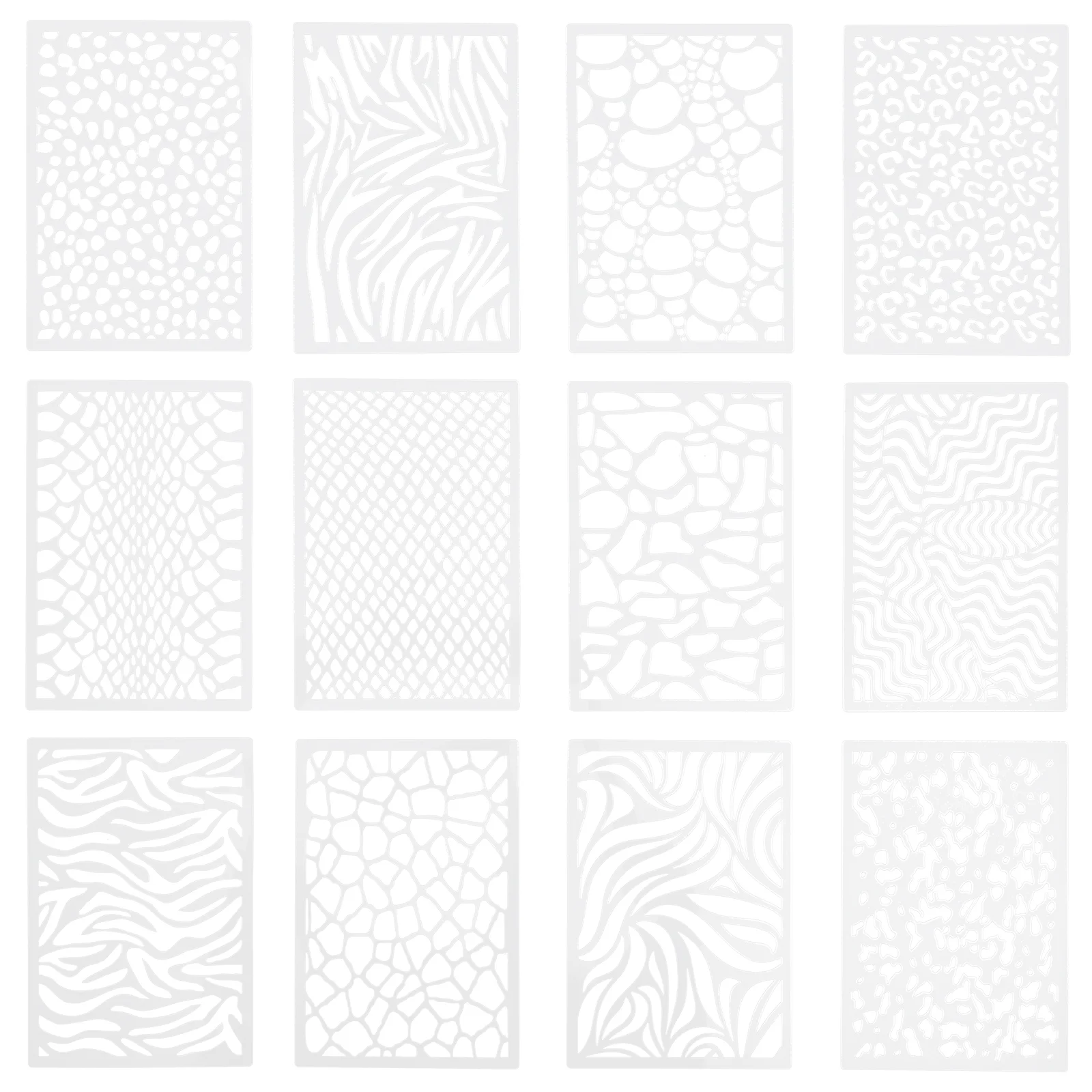 12 Pcs Stencils for Crafts DIY Tools Hollow Out Template Manual Painting Templates Leopard Print
12 Pcs Stencils for Crafts DIY Tools Hollow Out Template Manual Painting Templates Leopard Print