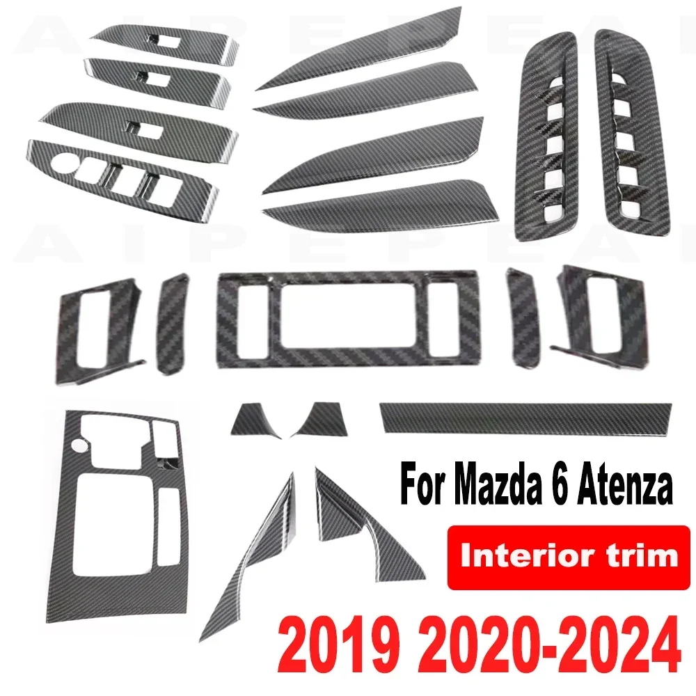 For Mazda 6 Atenza 2019 2020 Accessoires Car Gear Shift Box + Window Switch Panel Cover Sticker Trim Strip Garnish Styling
For Mazda 6 Atenza 2019 2020 Accessoires Car Gear Shift Box + Window Switch Panel Cover Sticker Trim Strip Garnish Styling